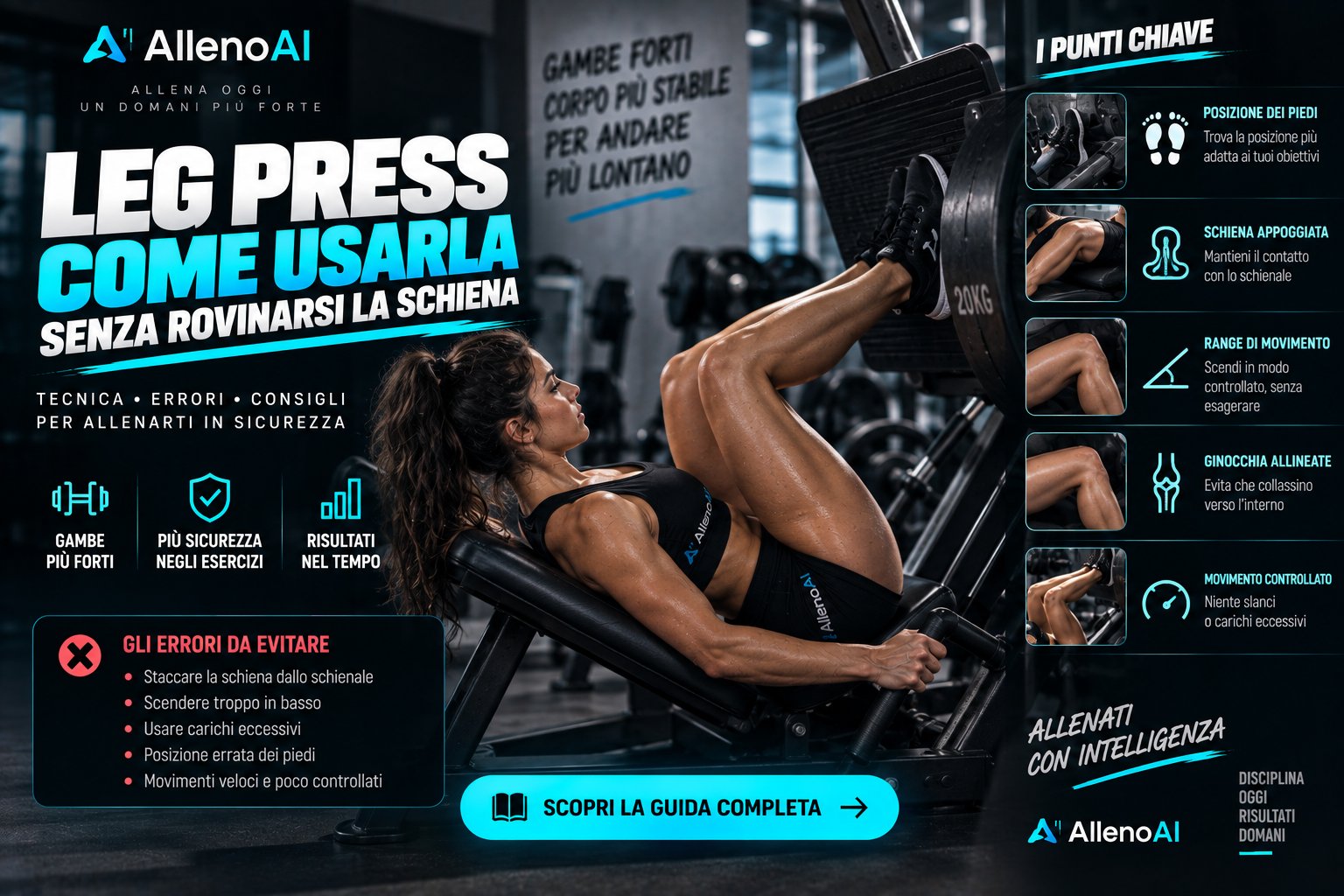 Leg press: come usarla senza rovinarsi la schiena