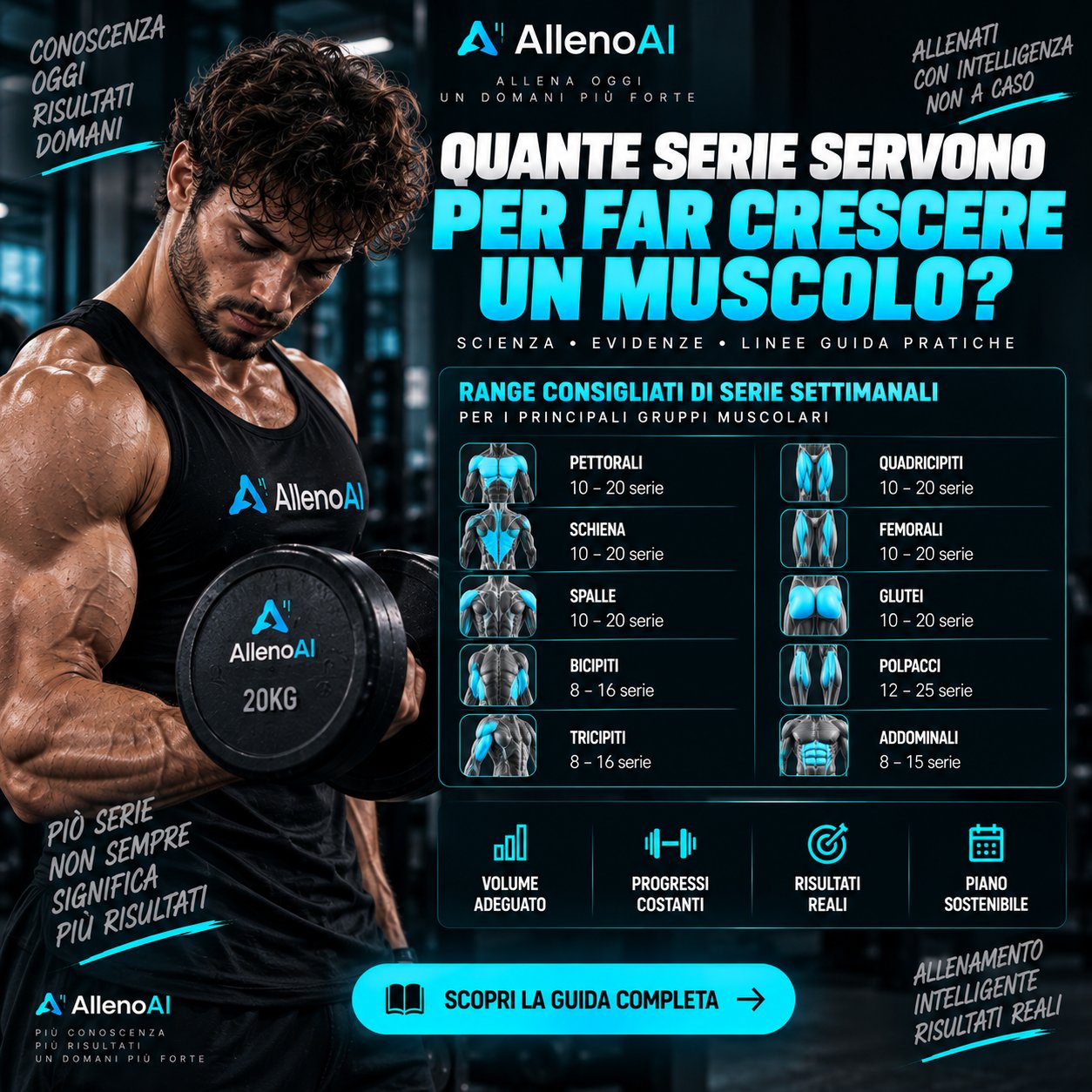 Quante serie servono per far crescere un muscolo