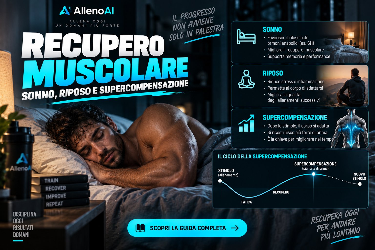 Recupero muscolare: sonno, riposo e supercompensazione