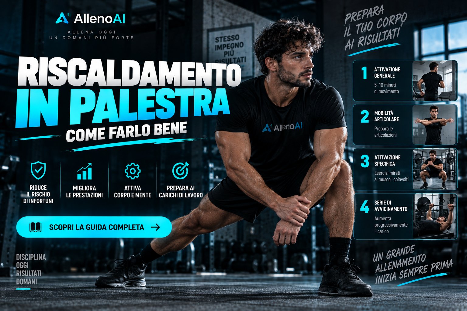 Riscaldamento in palestra: come farlo bene
