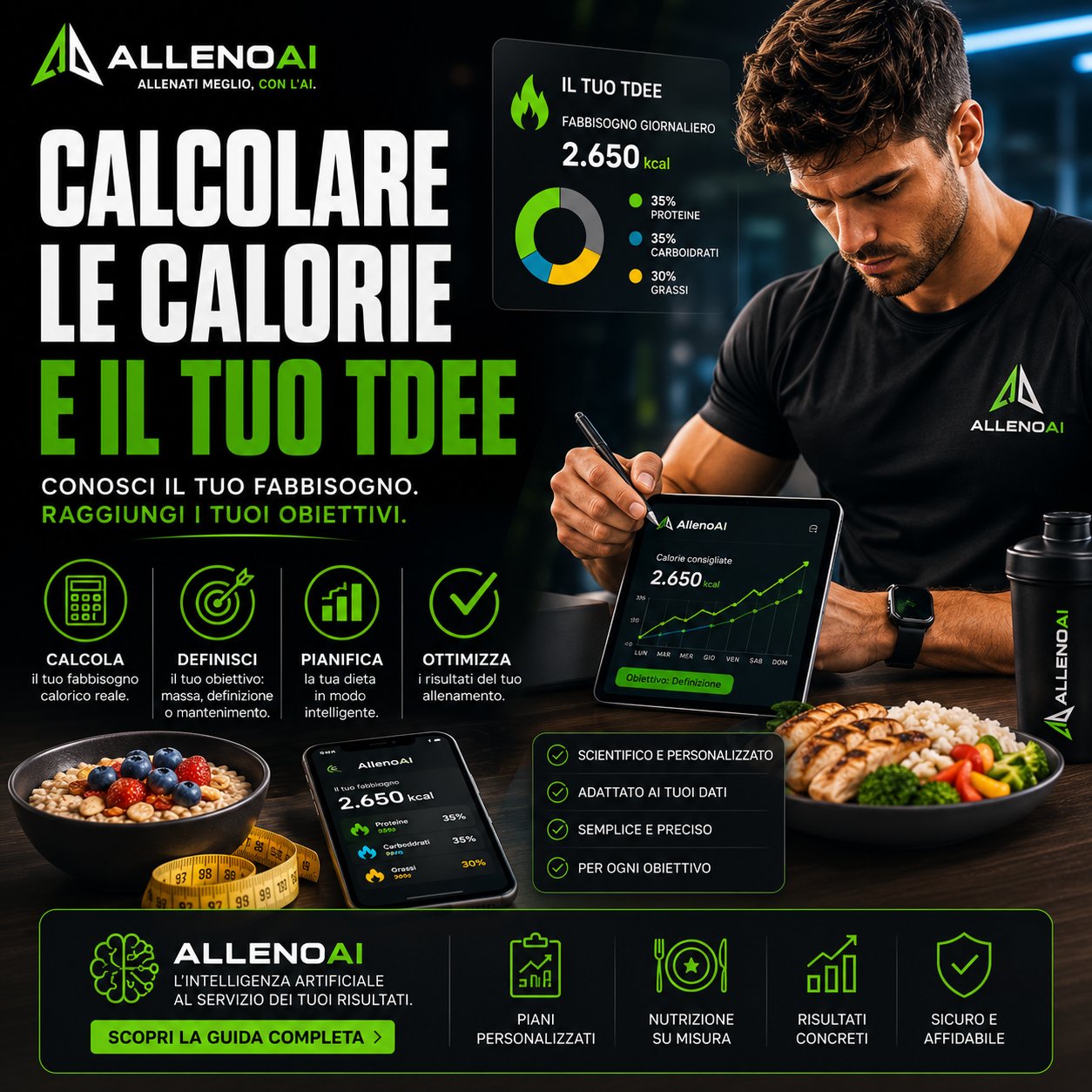 Quante calorie mangiare: calcolare il tuo TDEE